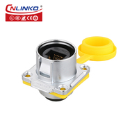 Conector a prueba de agua CNLINKO LP24 RJ45, pantalla LED de Internet, conector 8P8C, red CAT5E IP68, adaptador RJ45, enchufe y enchufe