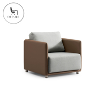 Ensemble de canapés de bureau en tissu de style nordique luxueux, décontracté et confortable, adapté aux zones de réception d'hôtels modernes