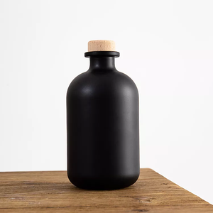 Bouteille en verre transparente pour vin de fruits, vin de framboise, vinaigre, avec bouchon en liège, 250 ml, 350 ml, 500 ml - Product Image 5