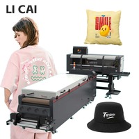 Imprimante de transfert DTF automatique LC-C606 650 mm à détails ultra-fins, 6 têtes, haute vitesse 30 m²/h, CMYK+W, 1 an de garantie, machine d'impression DTF