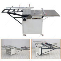 220v chine petite scie à table à panneaux combinée coulissante verticale pour bois mdf planche à découper scie à panneau machine à bois