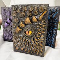 Carnet de notes Dragon à un œil en relief 3D de qualité supérieure, idéal pour les cadeaux de festival, artisanat en résine