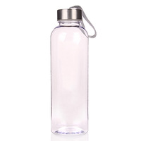 Aanpasbare transparante PC plastic waterfles deksel rietje koord sport reis-modern design unisex handwas alleen fabrieks prijs snel