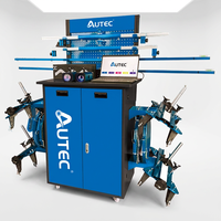 Mesin Perata Ban Truk 3D AUTEC Garage Grade dengan Alat Perbaikan Kalibrasi Model ATW-T80 Layar Digital Daya 220V