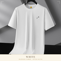 T-shirt graphique grande taille pour homme, col rond, manches courtes, style décontracté streetwear, imprimé tendance hip-hop urbain, design plus ample