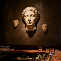 Sculptures de masques faciaux en résine sur mesure, figurines en fibre de verre, décorations pour bars, parcs et places publiques