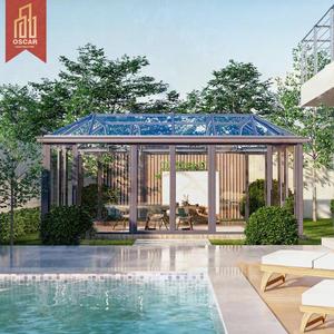 Cerramiento <span class=keywords><strong>de</strong></span> Patio Moderno <span class=keywords><strong>de</strong></span> Aluminio <span class=keywords><strong>de</strong></span> Calidad para Uso en Exteriores en Villas y <span class=keywords><strong>Porches</strong></span>, Doble Vidrio Templado, Precio Competitivo, Solárium - Product Image 1