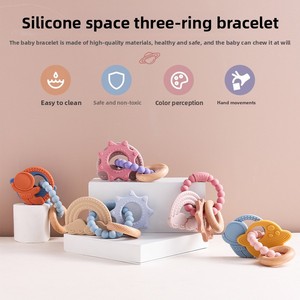 <span class=keywords><strong>Anneau</strong></span> <span class=keywords><strong>de</strong></span> <span class=keywords><strong>dentition</strong></span> souple en silicone pour bébé, anti-sucette, apaisant, non toxique, pour 0-24 mois - Product Image 3