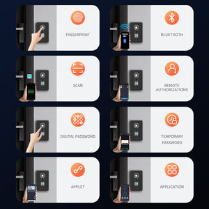 Coffre-fort mural intelligent à empreinte digitale pour voiture, multi-applications, avec mini-rangement et serrure à combinaison pour clés - Product Image 2