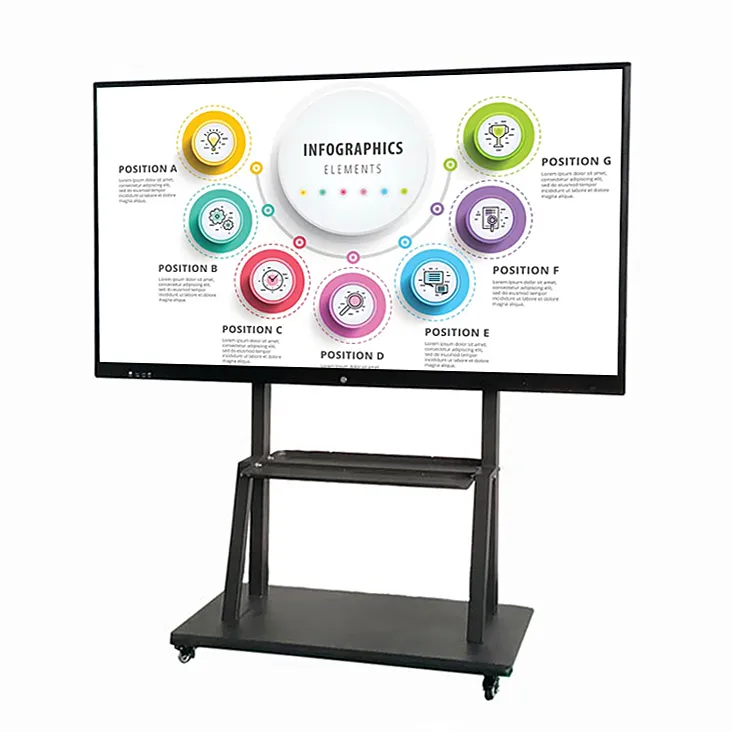 2024 equipamento de educação científica ensino tudo-em-um quadro branco inteligente quadro eletrônico de ensino quadro negro infantil