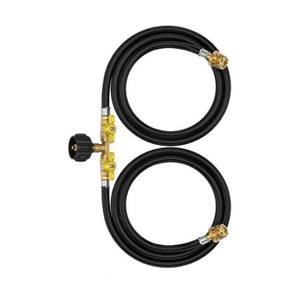 Adaptateur de raccordement bidirectionnel pour propane, tuyaux universels pour grilles de barbecue, accessoires de cuisson, matériau en caoutchouc - Product Image 4