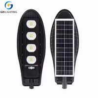 Lampe solaire intégrée tout-en-un 50W-200W, radar, éclairage public, LED, corps en plastique ABS, IP65, alimentée par batterie, certifiée CE, 6000K, lumière du jour