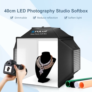 PULUZ 40cm Photographie Éclairage Soft Box Pliant 72W 5500K <span class=keywords><strong>Studio</strong></span> Tir Tente Boîte Kit <span class=keywords><strong>Mini</strong></span> <span class=keywords><strong>Photo</strong></span> <span class=keywords><strong>Studio</strong></span> Éclairage Doux - Product Image 2