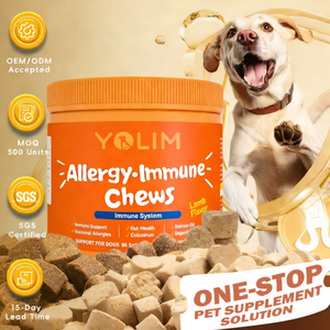 Suplemen Kunyah Anjing Label Pribadi Menyeimbangkan Nutrisi dan Meningkatkan Sistem Kekebalan Tubuh, Kunyah Anti Alergi untuk Semua Ras - Product Image 1