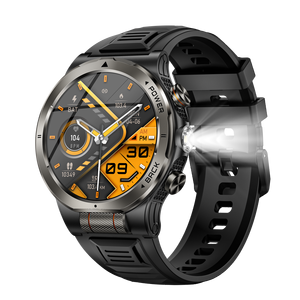 Montre connectée d'extérieur, autonomie de la batterie de 25 à 35 jours, étanche 3ATM, écran tactile AMOLED, tracker de fitness, fréquence cardiaque, oxygène sanguin, <span class=keywords><strong>Android</strong></span> - Product Image 1