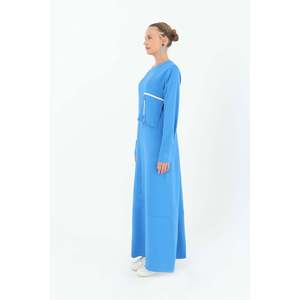 Vestido de Mujer con Detalle de Cremallera en el Bolsillo - 12516ELB - CORAL - Product Image 2