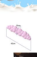 Repose-poignet nuage tapis de souris ergonomique clavier tapis de souris avec repose-poignet étanche en cuir PU tapis antidérapant accessoires de jeu