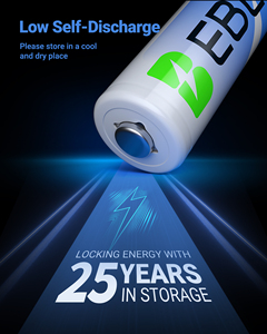 EBL Paquete de 8 Pilas AA de Litio de 1.5V, 3500mAh, Super Larga Duración, No Recargables, Pilas Secas de Litio Hierro, Doble A - Product Image 4