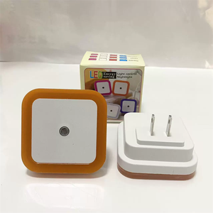 Light Sensor Night Lamp Induction Square Shape <strong>Stars</strong> Children's Room Aisle American Standard Plug in Led Night Light - Product Image 1