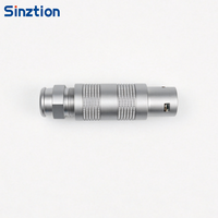 Connecteur coaxial demi-lune ERA&FFA 1S S Series Push-Pull (Ensemble Mâle/Femelle) avec noyaux personnalisables CN/GUA
