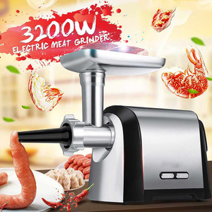 Electric <b>Meat</b> <b>Grinder</b> 3200W Stainless Steel Automatic Sausage Stuffer Food Processor Household Use - Product Image 1