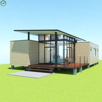 Maison modulaire en bois à 2 chambres au design classique, conteneur en bois au Japon, fabricant de maisons conteneurs, vente directe d'usine