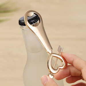 Abridor de botellas con forma de corazón y flecha de Cupido, recuerdos de boda para invitados con caja de regalo. - Product Image 6