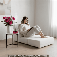 Gemütliches Fleece-Komprimiertes Sofabett-Set Moderner Klappsessel Robustes Schaumstoffkissen Platzsparende Lounge Cloudsyne T-29 #