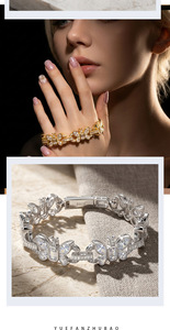 Pulsera de Plata de Ley S925 con Mariposa de Moissanita, Diseño Hueco Bicolor, Brillante, Regalo para Mujer, Uso Diario - Product Image 6