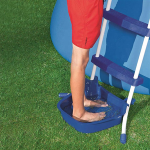 Accessoire portable antidérapant pour bain de pieds de <span class=keywords><strong>piscine</strong></span> et spa avec filtre à eau, bassine en plastique - Product Image 4