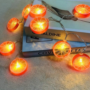 Festive Holiday Lighting Fruits Fairy Lamp Luminous Novelty Orange Lemon <strong>String</strong> <strong>Lights</strong> Decoration Christmas <strong>Light</strong> Fixture - Product Image 1