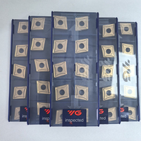 Plaquettes carrées en carbure CNMG160608 UG YG3125 YG1, outils de tournage CNC, revêtement PCD/PCBN, outil de tournage externe OEM HRC45, lame de 16 mm