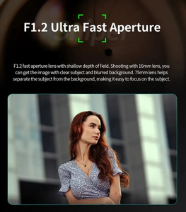 APS-C F1.2เซนจิ16มม. 75มม. โฟกัสอัตโนมัติ AF Z DLA E <span class=keywords><strong>Fuji</strong></span> XF A7m A7s Xt50 Xs20 XPRO Z8 - Product Image 4