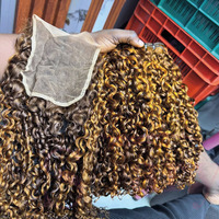 SDD doble dibujado vendedores de cabello crudo paquetes de cabello humano virgen vietnamita Pixie rizado venta al por mayor extensiones de cabello alineado con cutícula