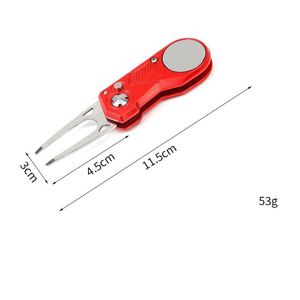 Nouvel Outil de Réparation de Divots Pliant en Aluminium Coloré pour Hommes, Accessoire de Golf de Luxe en Métal, Type Couteau à Rabats - Product Image 6