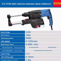 Perceuse à percussion industrielle filaire Dongcheng 800W, moteur sans balais, mandrin 3/4 po, diamètre de perçage max. 30 mm, OEM Z1C-FF05-26XC
