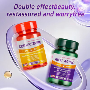 Sehistar glutatyon maya hapları kırmızı <span class=keywords><strong>Ginseng</strong></span> kökü koyun plasenta hapları cilt parlatma çift kabin seti bitkisel takviyesi - Product Image 5