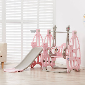 Toboggans d'intérieur populaires pour enfants avec balançoires en plastique, jouets de location pour fêtes, équipement de terrain de jeux - Product Image 4