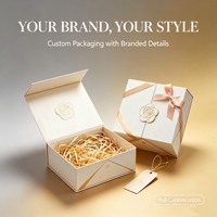 Boîtes cadeaux de luxe gaufrées avec ruban en satin, logo personnalisé imprimé, emballage en carton rigide pour cadeaux et bijoux haut de gamme