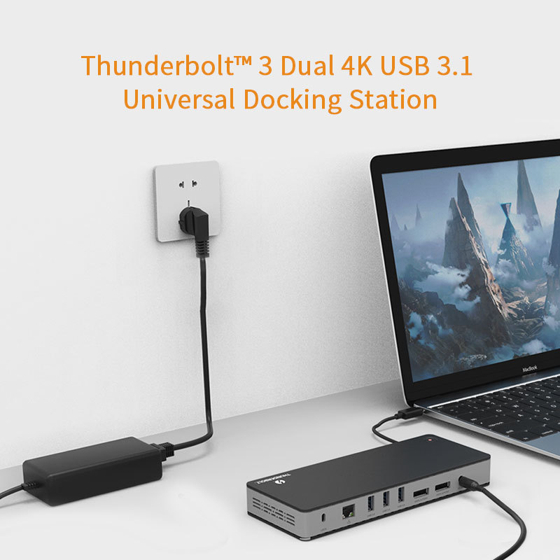 Usine OEM/ODM Haute Qualité USB C Thunderbolt 3 Station D'accueil Pour Ordinateur Portable