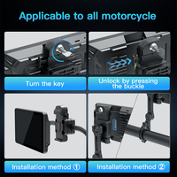 Nouvel écran de navigation GPS Carplay pour moto de 6 pouces, étanche IP68, caméra de tableau de bord, écran tactile Android Auto pour moto
