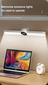 Hotsale Tisch lampe Uhr USB LED Licht hängen magnetische Schreibtisch lampe wiederauf ladbare stufenlose Dimmen Nachtlicht Schlafzimmer Lese lampe - Product Image 2