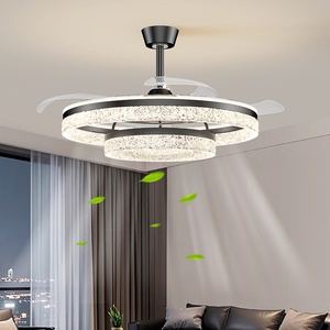 Nordic Fan <b>Light</b> Living Room <b>Dining</b> Room Hanging Fan <b>Light</b> Home Advanced Hanging Fan <b>Light</b> Mute Eye Fan <b>Light</b> - Product Image 2