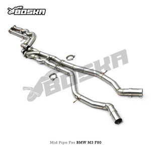 Tubo di <span class=keywords><strong>Scarico</strong></span> Centrale OEM da 2.5/2.75 Pollici con Tubo a Z a Lunghezza Uguale per BMW M3/M4 F80/F82/F83 S55 3.0T 2015-2017 in Acciaio Inox SS304 - Product Image 5