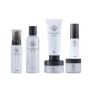 skincare packaging plastic cosmetic bottle set skin care packaging container jar spray bottle