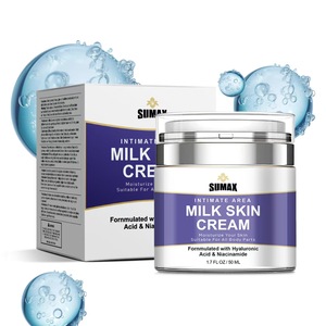 50ml Crème <span class=keywords><strong>pour</strong></span> la <span class=keywords><strong>peau</strong></span> au lait <span class=keywords><strong>pour</strong></span> la zone intime Hydrate votre <span class=keywords><strong>peau</strong></span> Convient à toutes les parties du corps Fornmulé avec de l'acide hyaluronique Niacinamide - Product Image 1