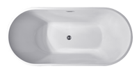 Baignoire autoportante ovale moderne en acrylique de haute qualité, écologique, de luxe, pour bain profond, ensemble pour salle de bain OEM ODM