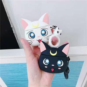 Funda 3D con dibujos animados de gato Monn para Sailor Moon, funda para Airpod, Sailor Moon - Product Image 4