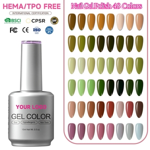 Esmalte de Gel Semipermanente Vegano HEMA FREE en Oferta, Fabricante de Esmalte de Uñas UV de 48 Colores, 15 ml, para Uso Profesional en Salón - Product Image 1