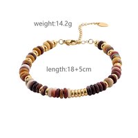 Pulsera de Cadena y Eslabones de Acero Inoxidable Chapada en Oro, Diseño de Lujo, Resistente al Agua, con Logotipo, Joyería Moderna para Mujer, para Fiestas